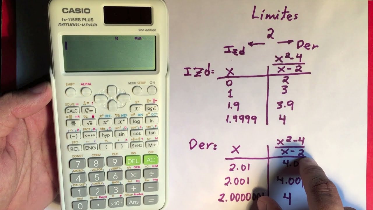 Como calcular Limites con una Calculadora Casio