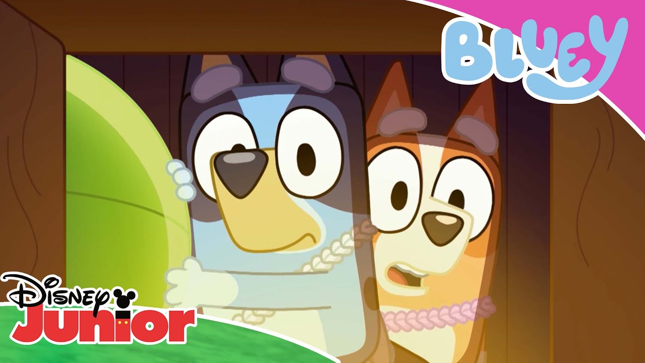 💙 Hvor er påskeægget? | Bluey | Disney Junior Danmark