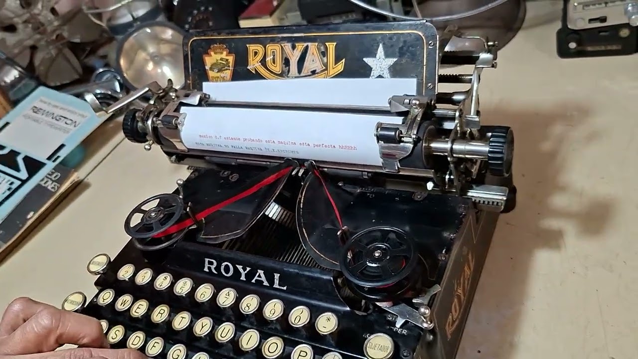 Maquina de escribir antigua ROYAL Model No.5 año 1912