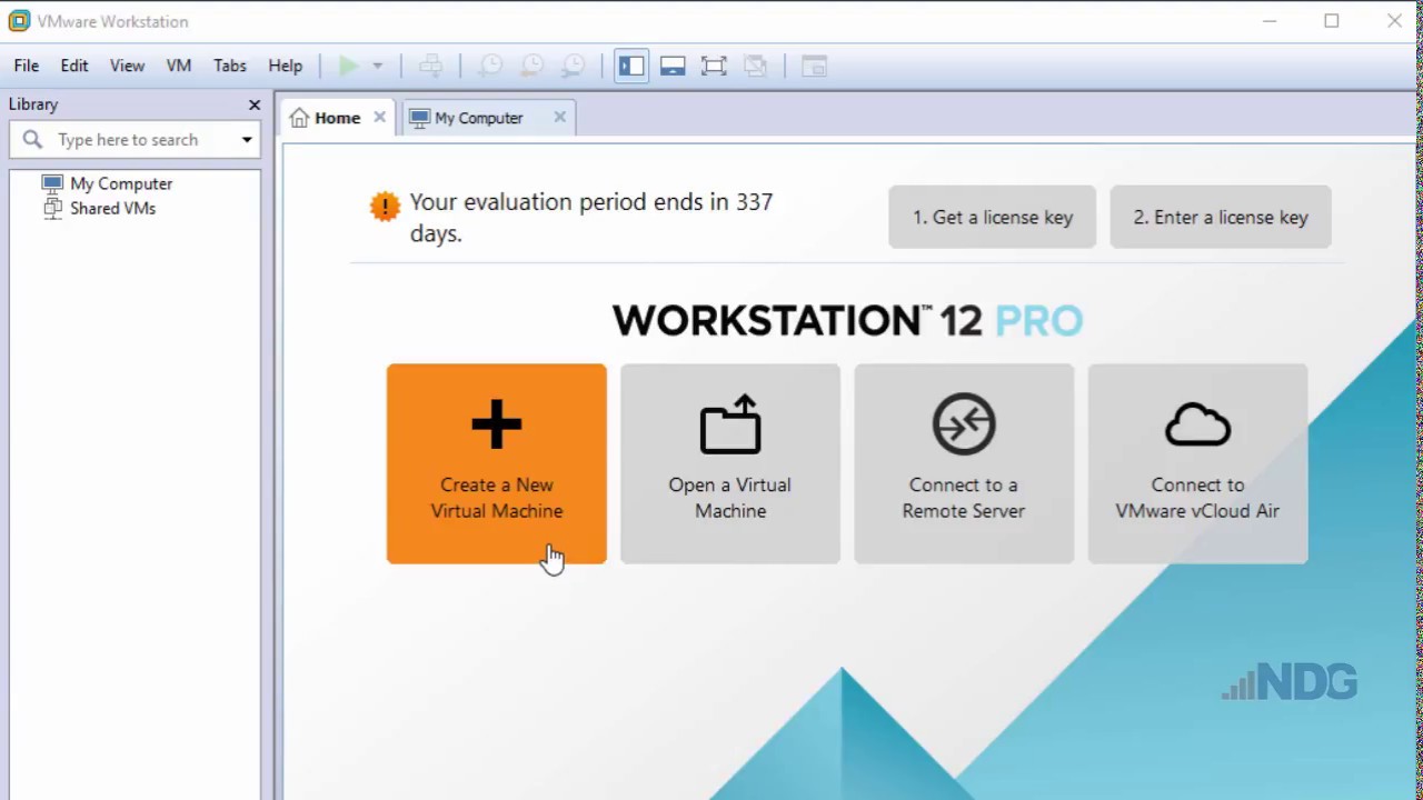 Создание виртуальной машины в VMware Workstation Pro