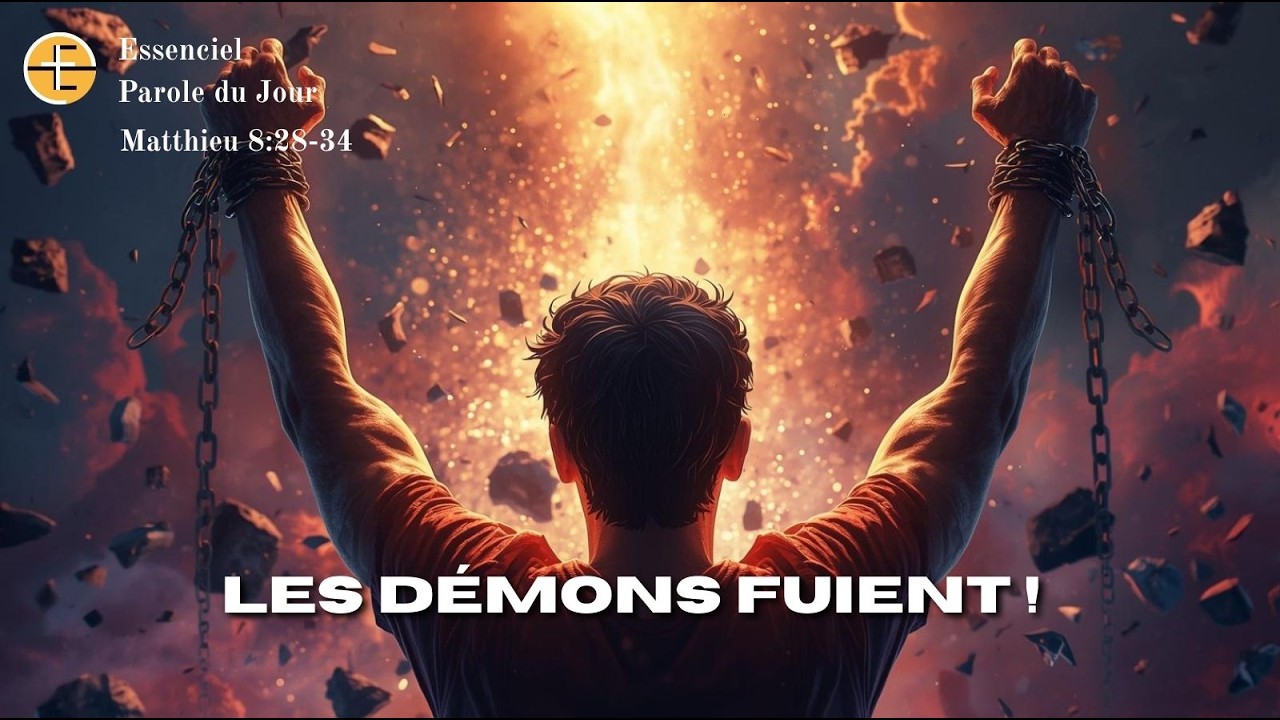 Lés démons fuient - Matthieu 8:28-36 - Ep 1368 - Parole du jour - Essenciel