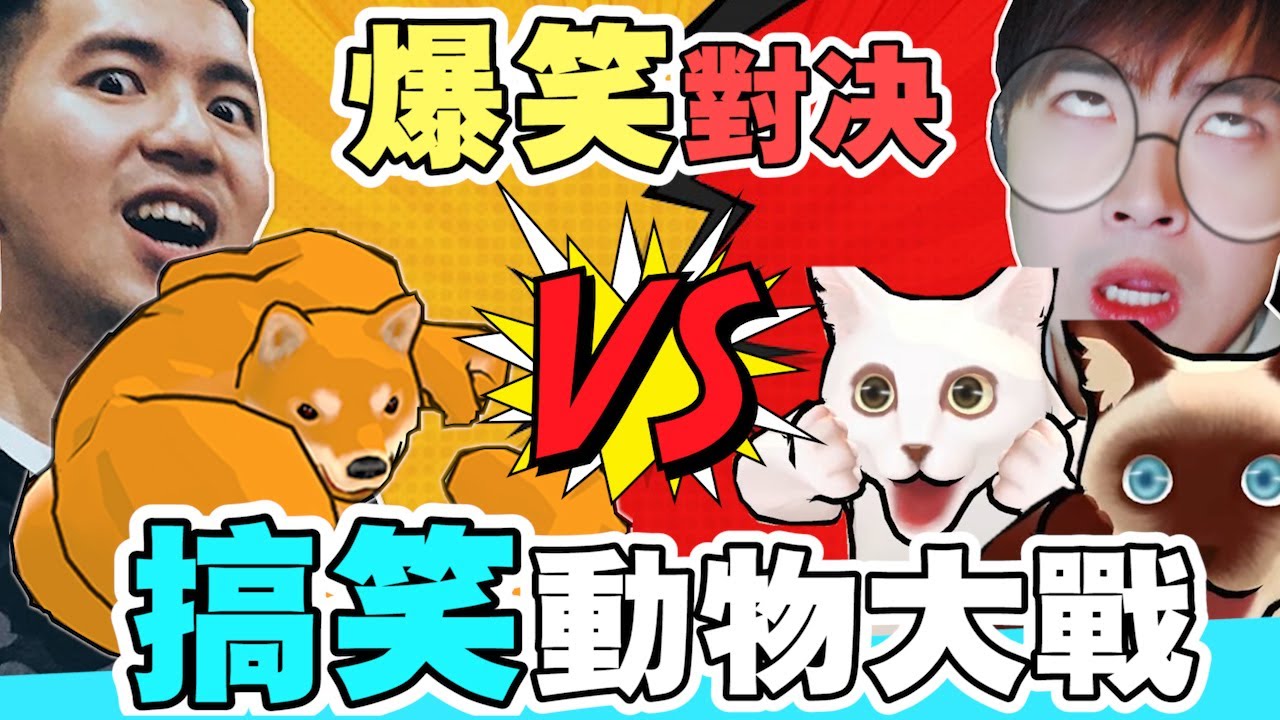 超爆笑動物大戰！宋狗狗 vs 洋貓貓 Fight Of Animals - 搞笑精華