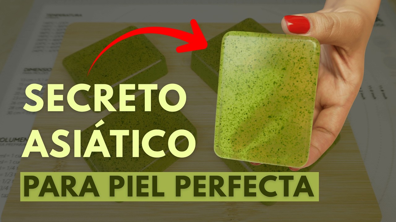 Este JABÓN de PEPINO es el SECRETO ASIÁTICO para una piel JOVEN y FRESCA