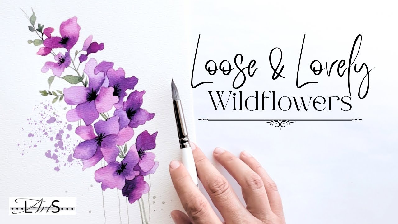 Watercolor Wild Flowers! The Joy & Adventure of Painting Outdoors! Easy, Beginner Friendly Tutorial!