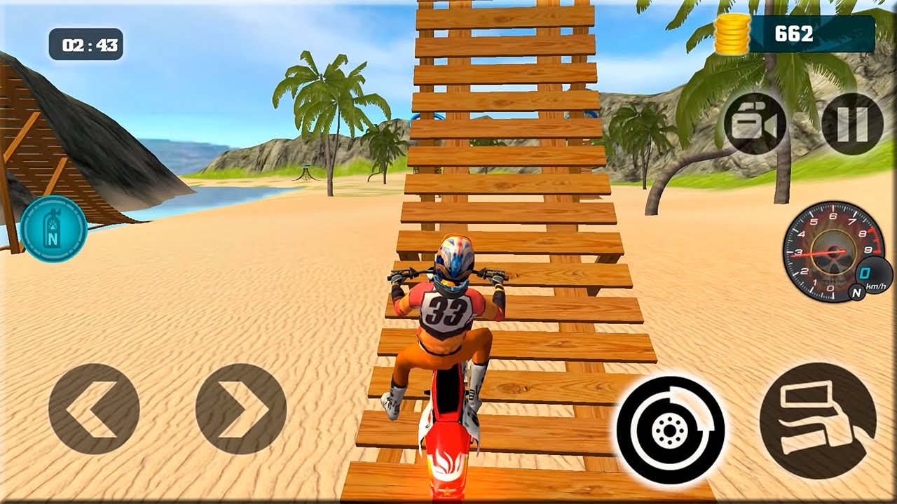 Motocross Beach Bike Stunt Racing Game - Motor Racer Games Android Gameplay