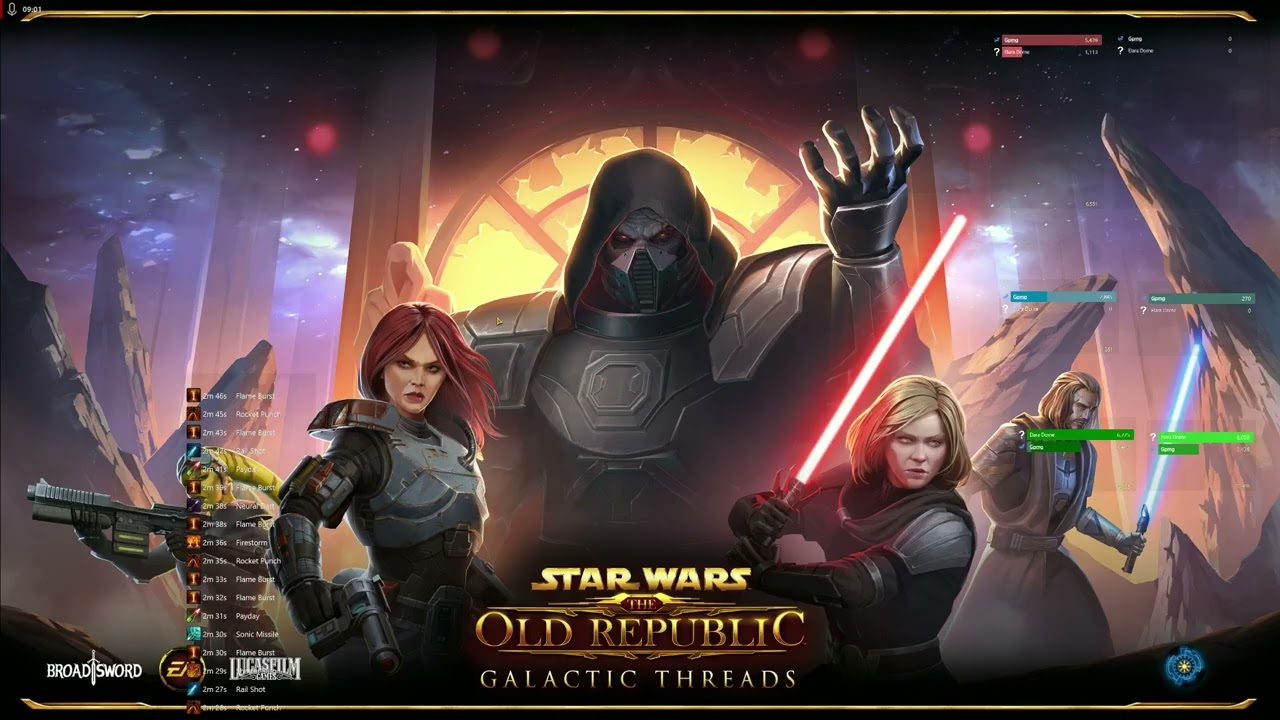 SWTOR 2026 Прохождение в одиночку 3 героических подземелий в пиратском вторжении на Дантуине.