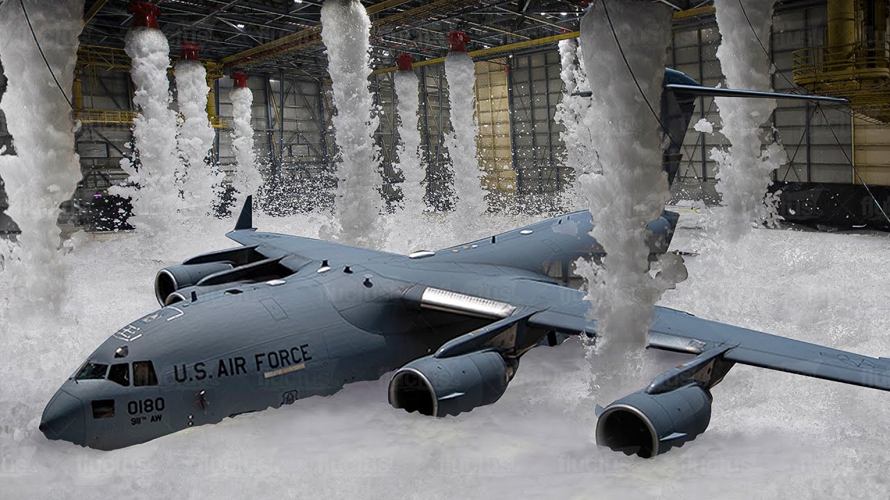What Happens When Fire Breaks Out in a Hangar Full of Gigantic Planes