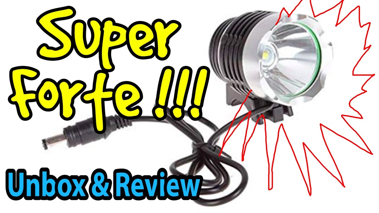 Unbox & Review - Lanterna, Farol de Bicicleta, Headlamp Led T6, B-MAX 809 Swat BF-8800W