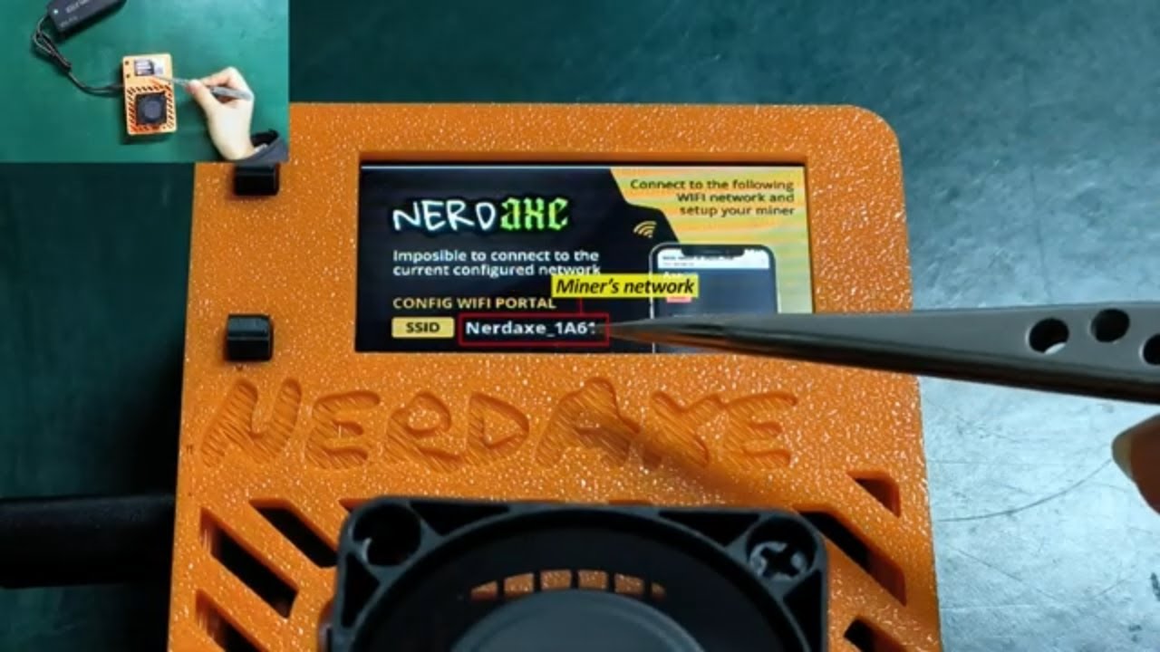 How to set up the NerdAxe Bitcoin Solo Lottery Miner 500GH?