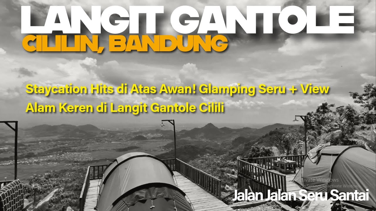 Staycation Hits di Atas Awan! Glamping Seru + View Alam Keren di Langit Gantole Cililin 🌄✨