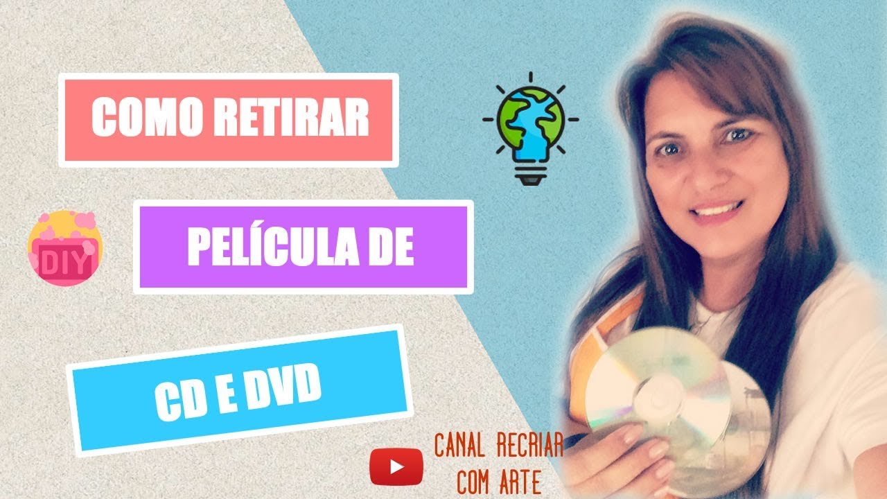 Como retirar película de CD e DVD