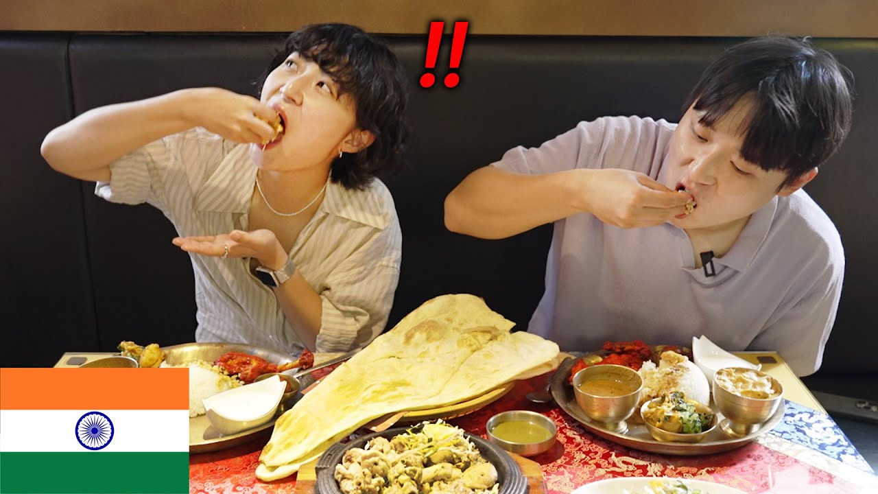 Korean tried Special Thali for the First Time!