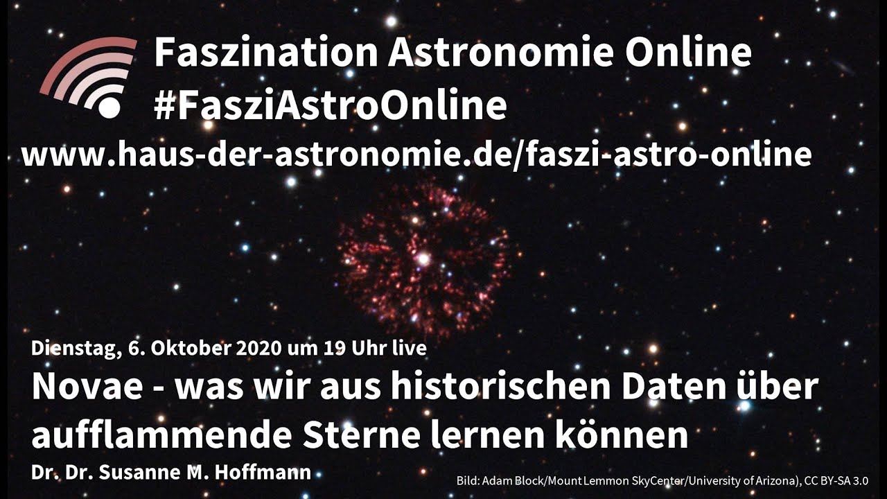 Aus historischen Daten über aufflammende Sterne lernen - Susanne M. Hoffmann bei #FasziAstroOnline