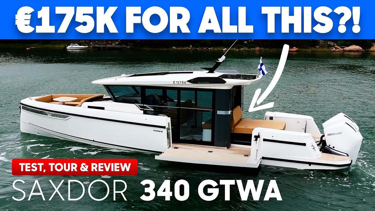 В чём подвох? 🧐 ВСЁ ЭТО ЗА 175 000 €?! Морские испытания и обзор Saxdor 340 GTWA