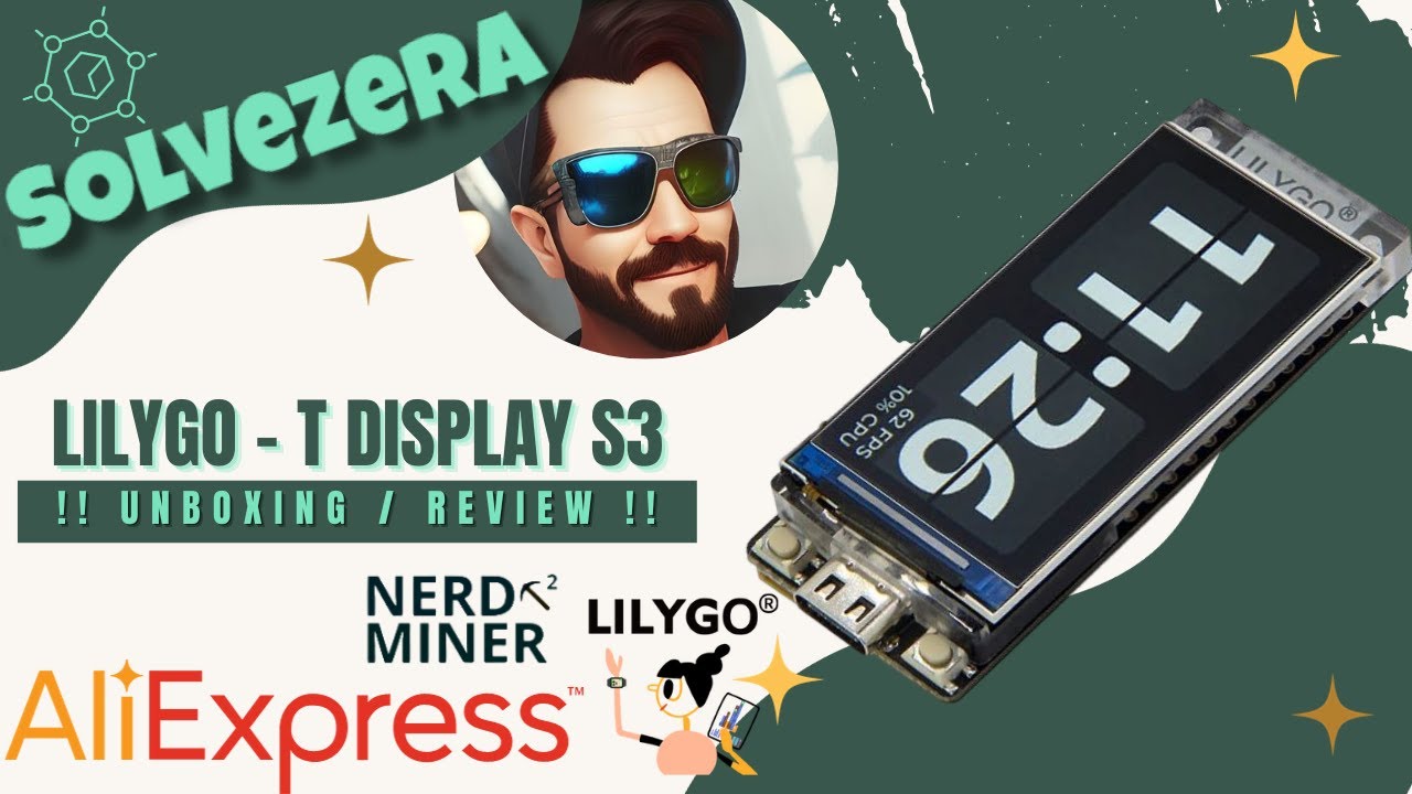 NerdMiner v2 / ESP32 LilyGO TDisplay S3: Do Unboxing à Mineração de Bitcoin - Passo a Passo!