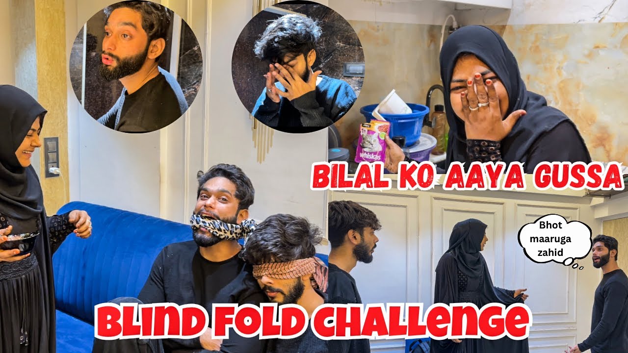 Extreme Blind Fold Challenge | Bilal Ko AYAA Gussa | Zahid Ne Maara Bilal Ko | AALTU FALTU |