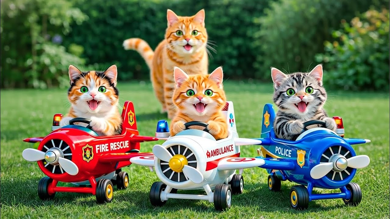 Mama Cat Trims Fur on the Farm and Makes Tiger Hat For Kittens At Home🐾🎩🐯 #contenthunt