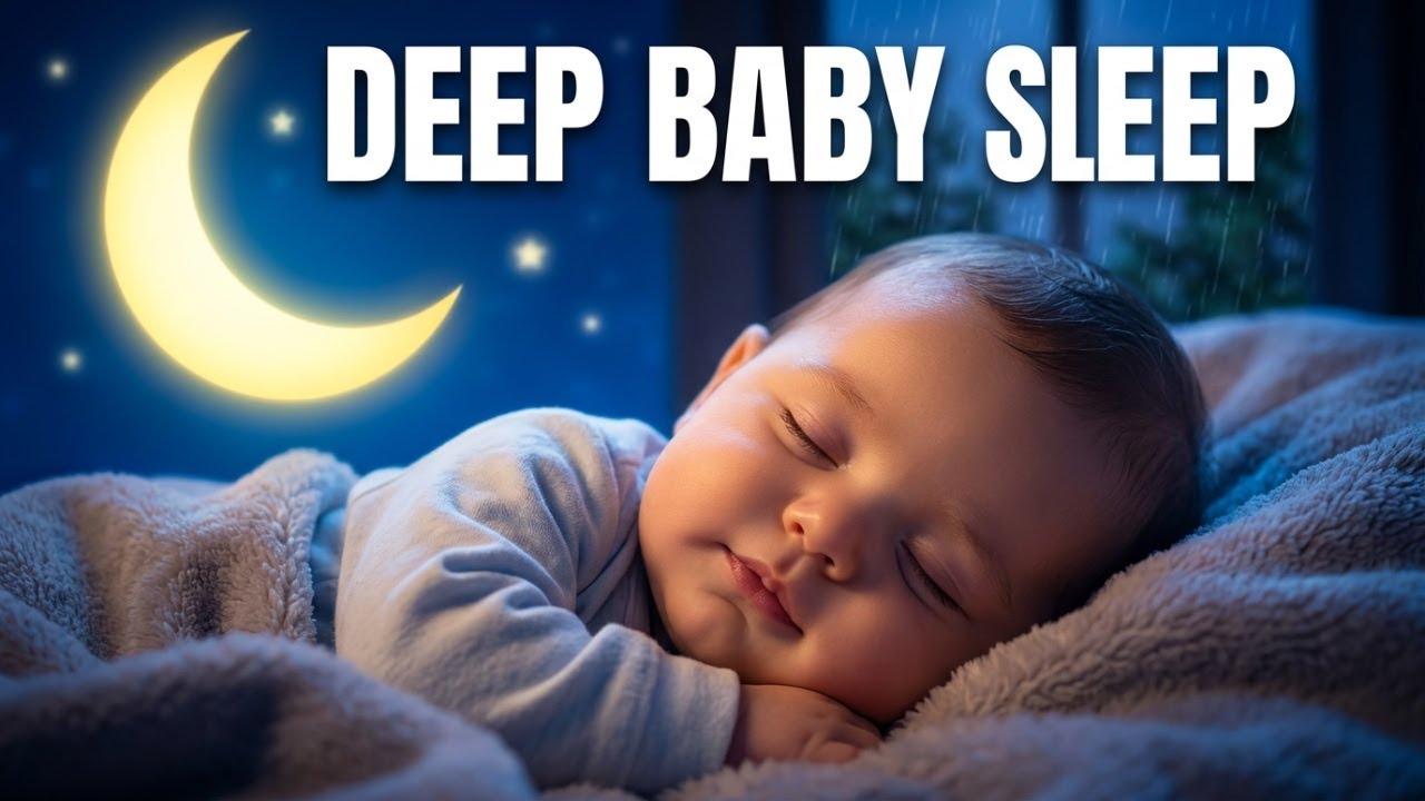 Baby Sleep Rain + White Noise | 8 Hours Black Screen