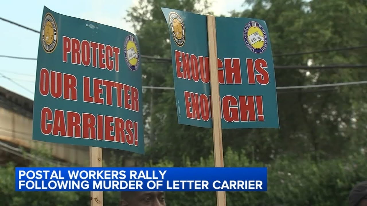 Postal workers rally for safety after letter carrier killed