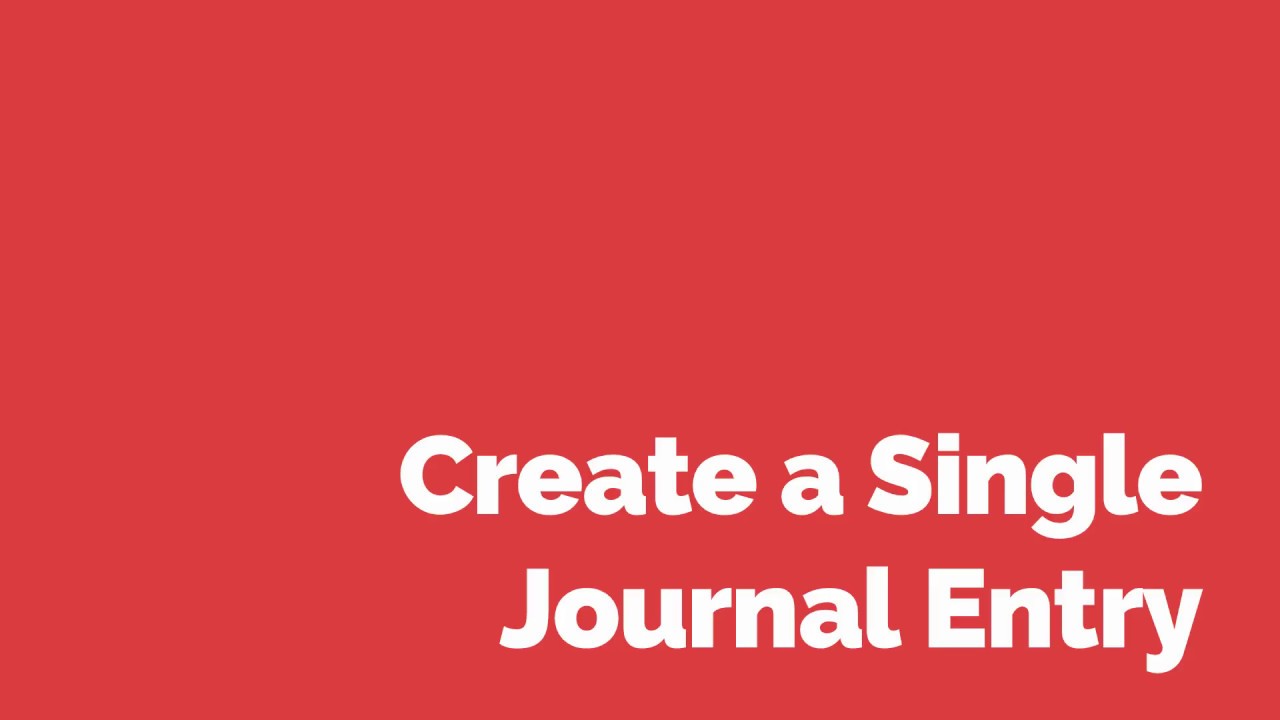 How to Create a Single Journal Entry in Oracle E-Business Suite R12.2.X