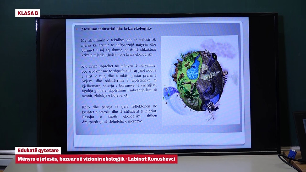 8753 - Edukatë qytetare - Mënyra e jetesës bazuar në vizionin ekologjik