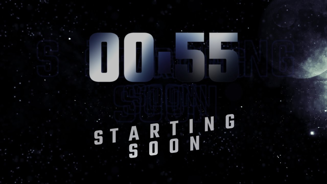 Free Stream Countdown Timer – 10 Min Galaxy Stars Background - Starting Soon Countdown Timer
