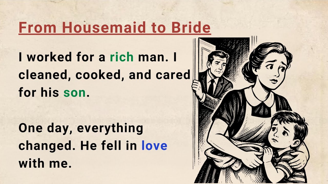 Learn English Through Stories Level 3 ⭐ From Housemaid to Bride | English Audio Story