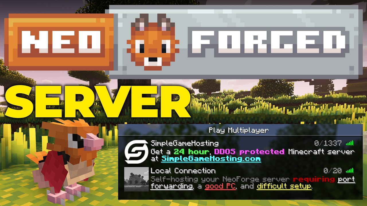 Как создать сервер NeoForge в Minecraft