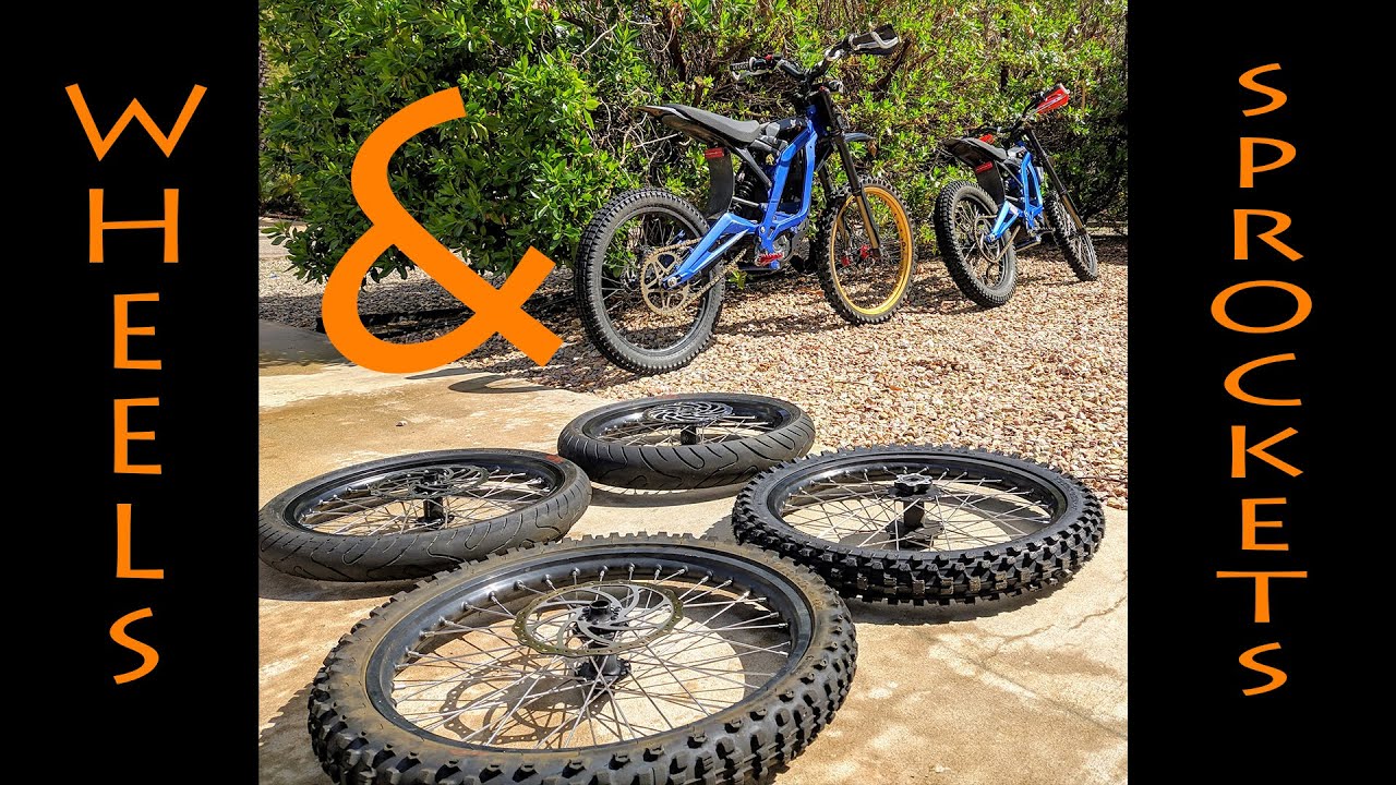 Sur Ron - Comparing different wheels, tires and sprockets