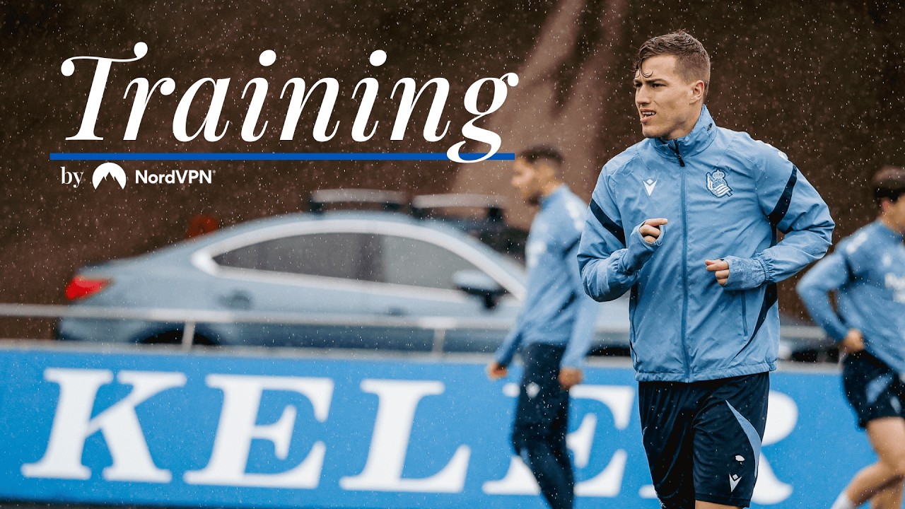 ENTRENAMIENTO | Bajo la lluvia al Metropolitano | Real Sociedad