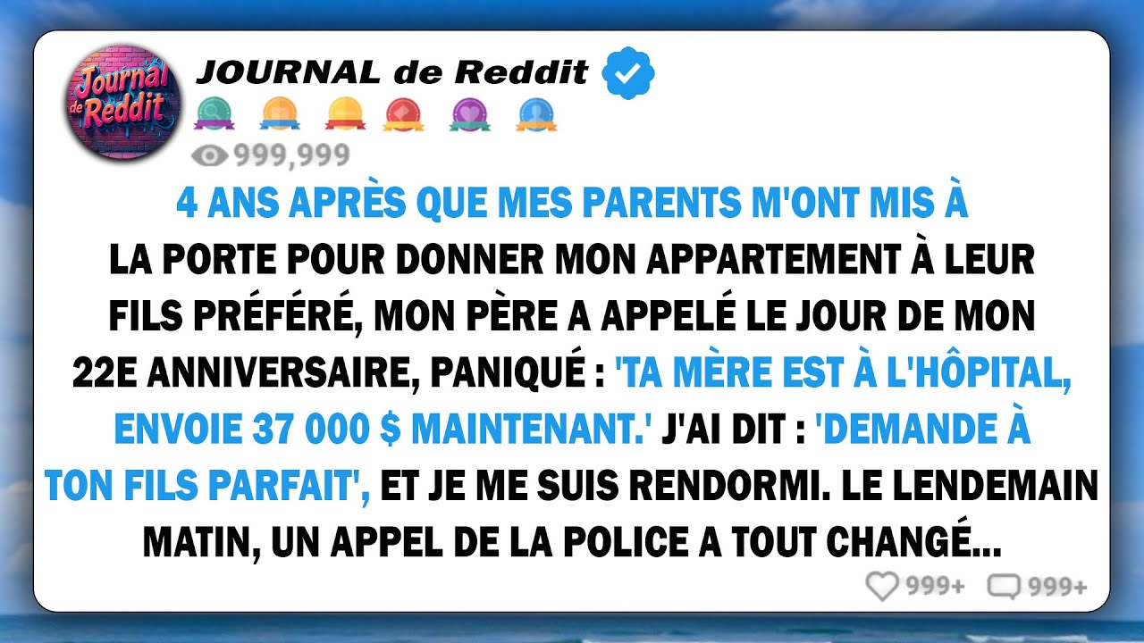 Mes parents m'ont mis à la porte pour leur fils préféré ; 4 ans plus tard, papa m'a supplié de lui..