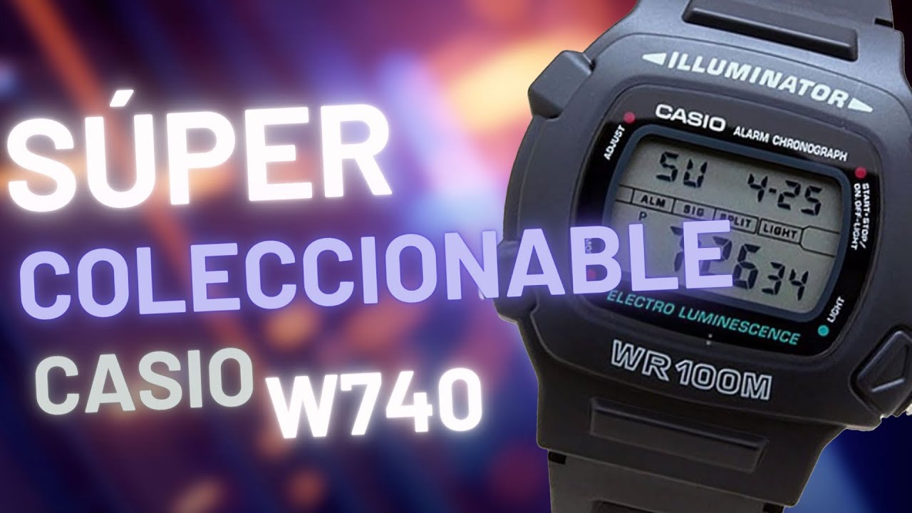 Casio 740 reloj digital súper coleccionable