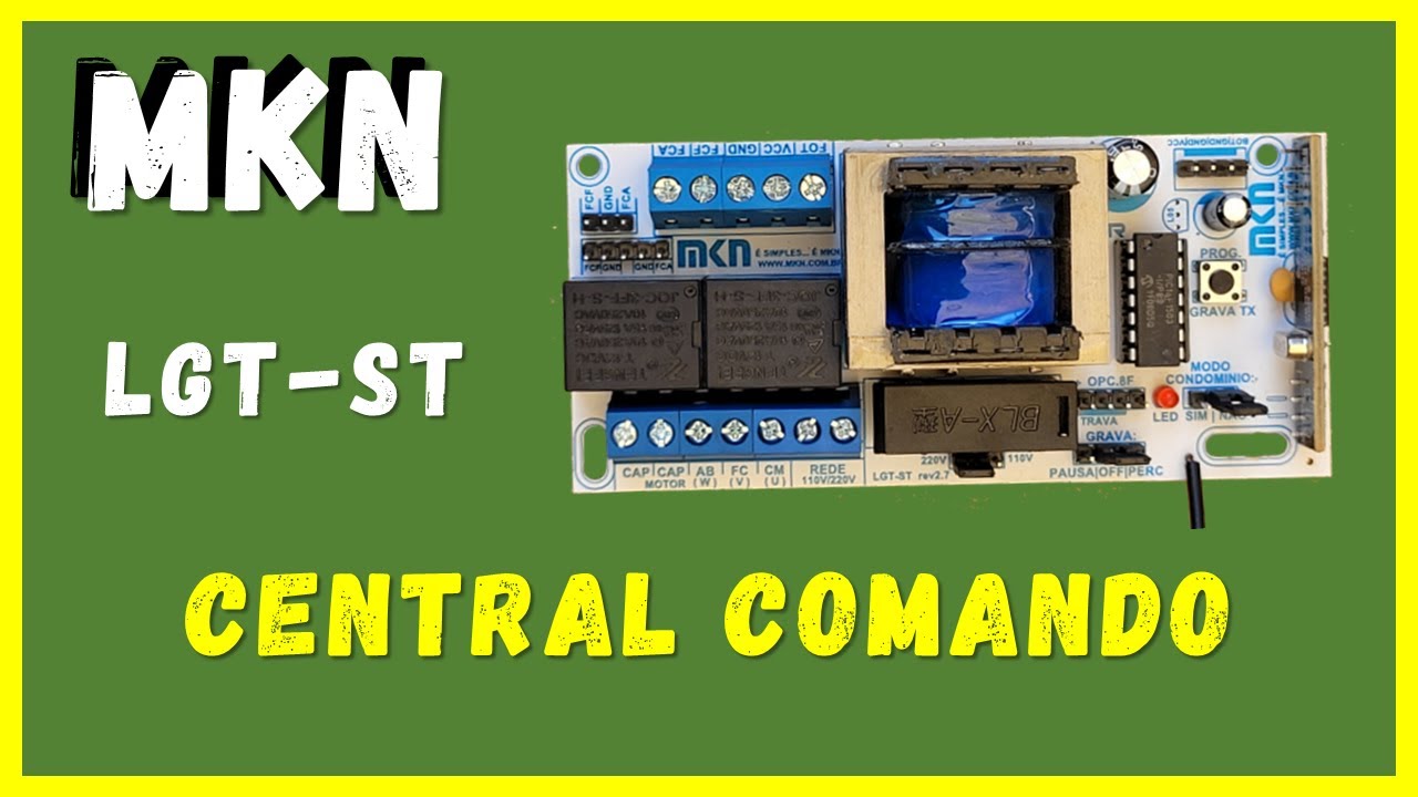 Como &eacute; a Placa de Comando MKN 433 mhz
