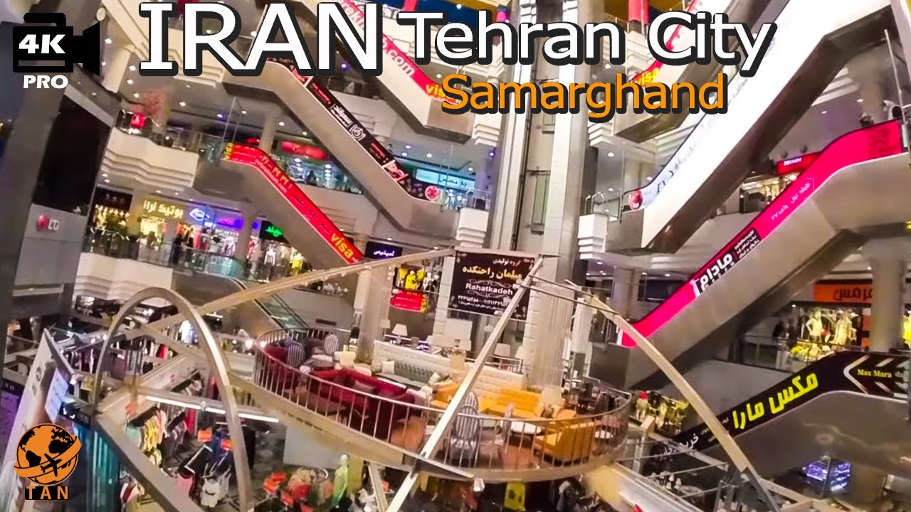 Tehran Samarghand Shopping Center Jannat Abad Street Walking Tour Iran walk 4k