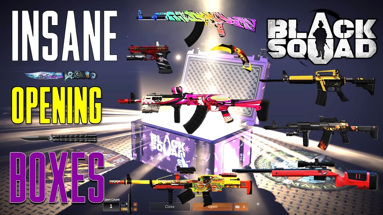 Black Squad ► Opening BOXES & Skin Showcase | INSANE 2021 MOMENTS