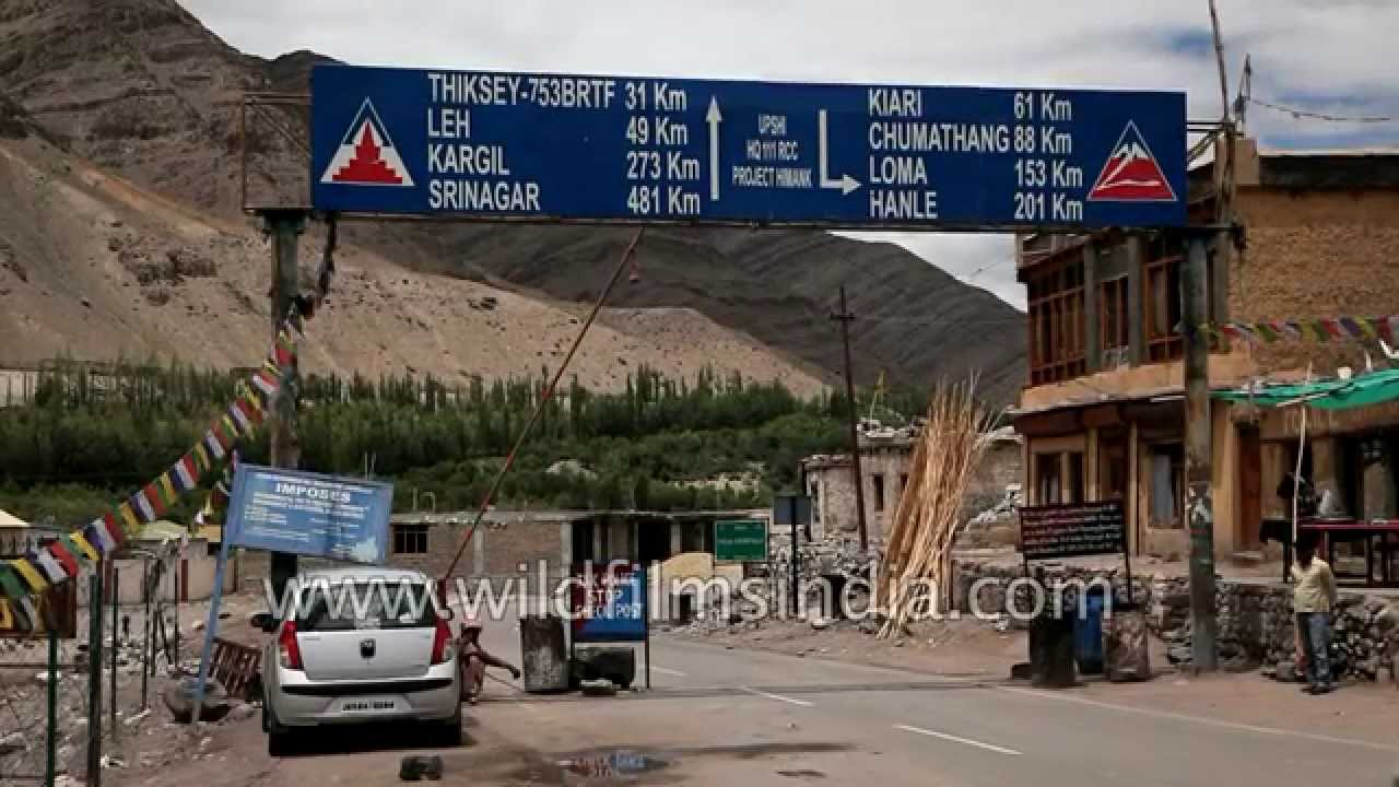 Upshi - a village and road junction on the Leh-Manali Highway in Ladakh region
