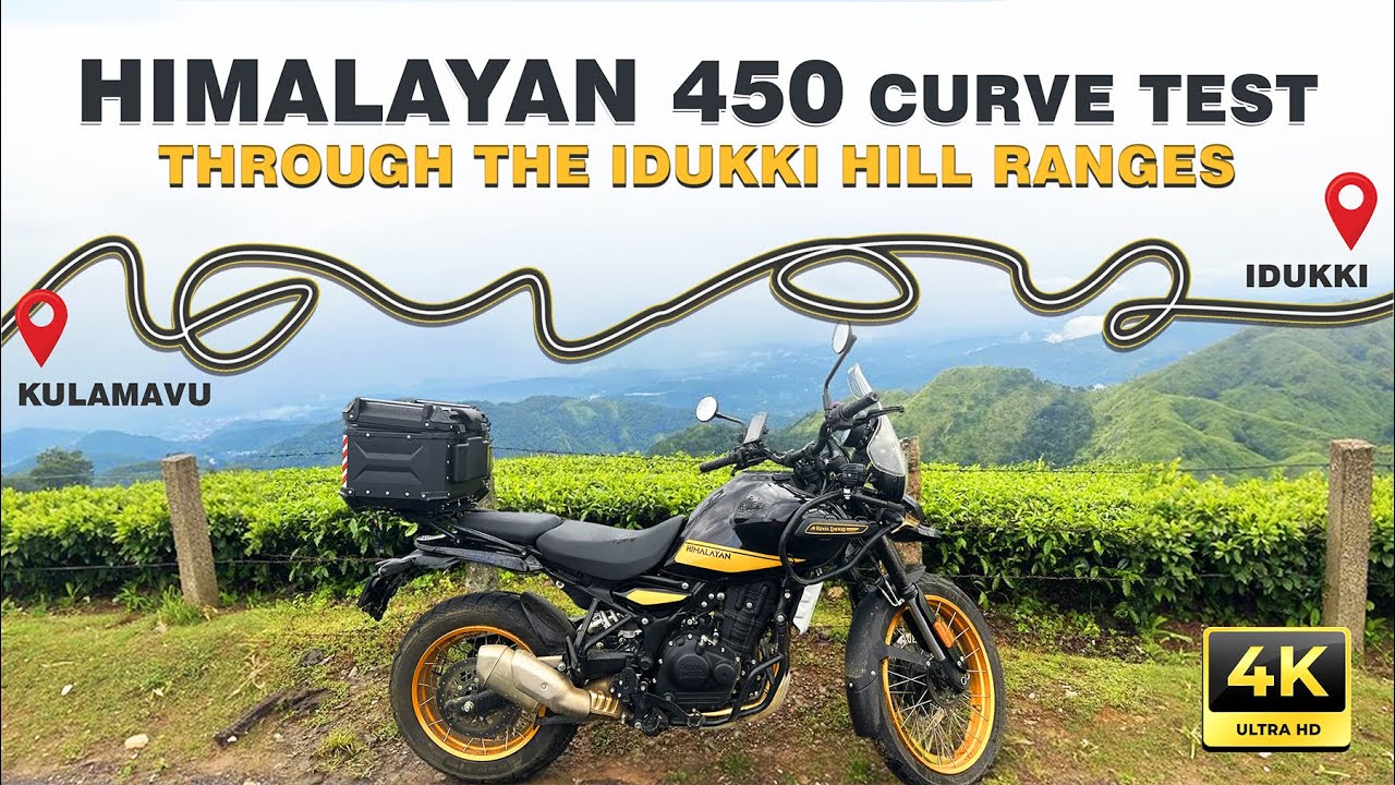 HIMALAYAN 450 CURVE TEST | Conquering the Hills of Kerala with Royal Enfield #himalayan450 #bikeride