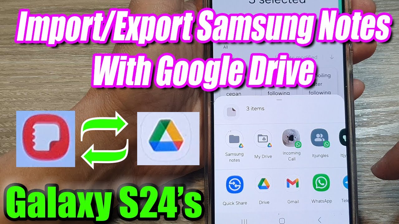 Samsung Notes x Google Drive: Effortless Backup & Import/Export