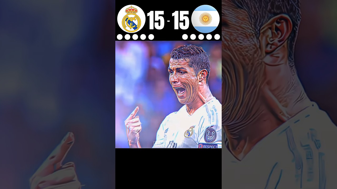 Real Madrid vs Argentina || PENALTY SHOOTOUT || 🤯🔥 IMAGINARY MATCH 2026 || 🥶 #football #shorts #cr7