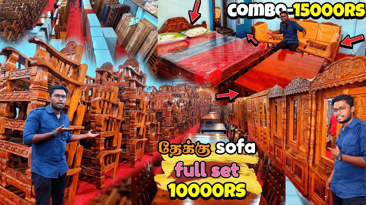 எங்கயும் பாக்கல இவ்வளவு sofa varieties இந்த விலையில🔥|Maisha traders|#xploring #cot #sofa #bed