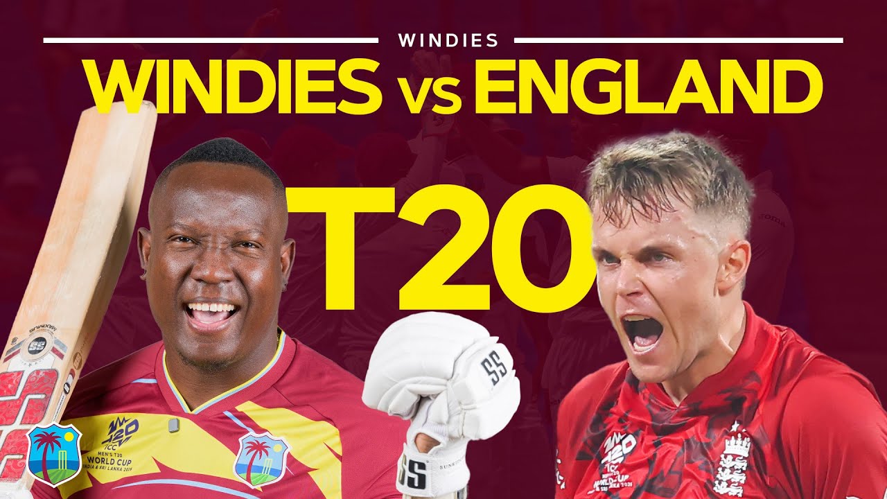 Rovman Powell Power 🆚 Sam Curran Sixes 💥 West Indies v England T20 LIVE