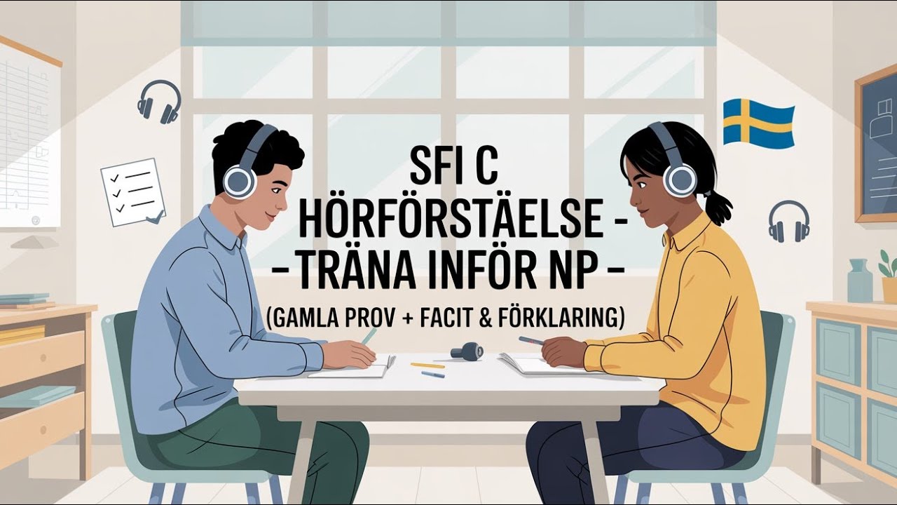 Träna SFI C Hörförståelse – Komplett guide + Facit