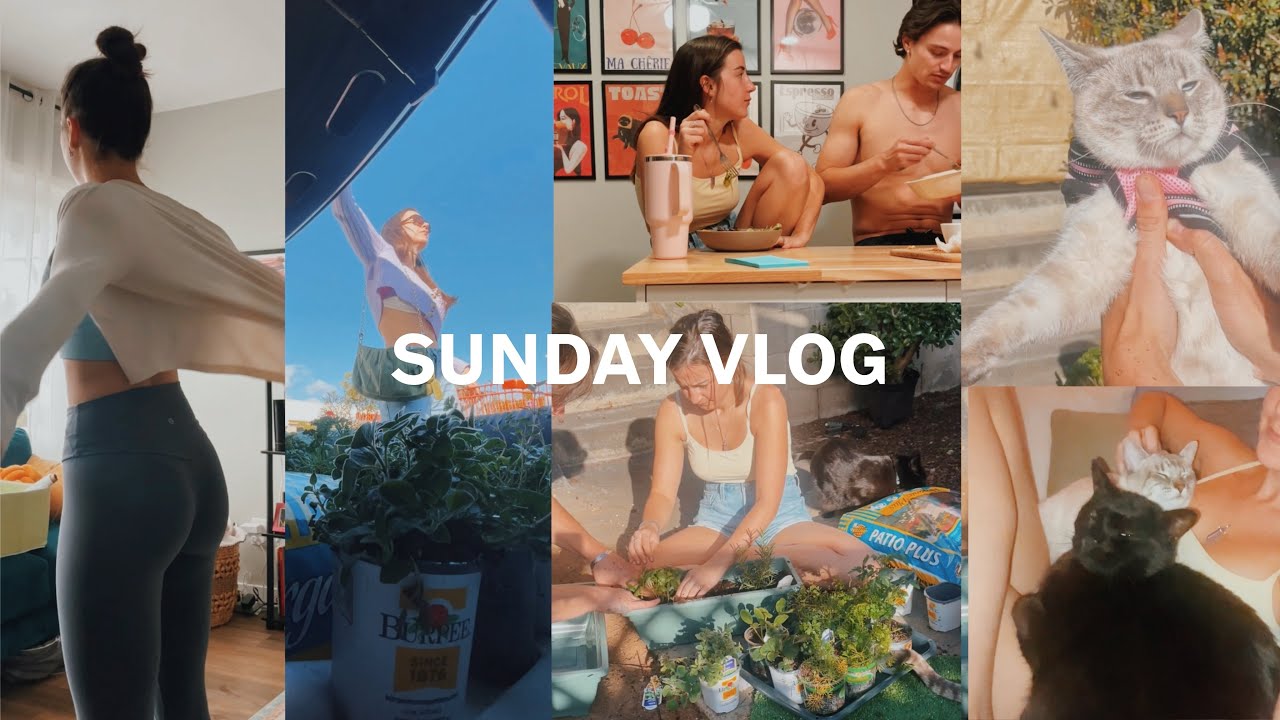 SUNDAY reset VLOG: gardening, yoga, cooking