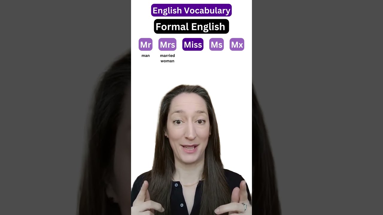 Формальный английский: Mr, Mrs, Miss, Ms, Mx 📧📨#shorts #english