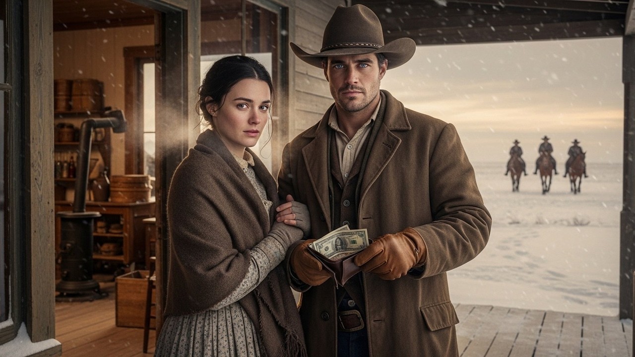 She Was Sold for Debts During Snowfall, The Cowboy Paid Them and Asked for Her Hand