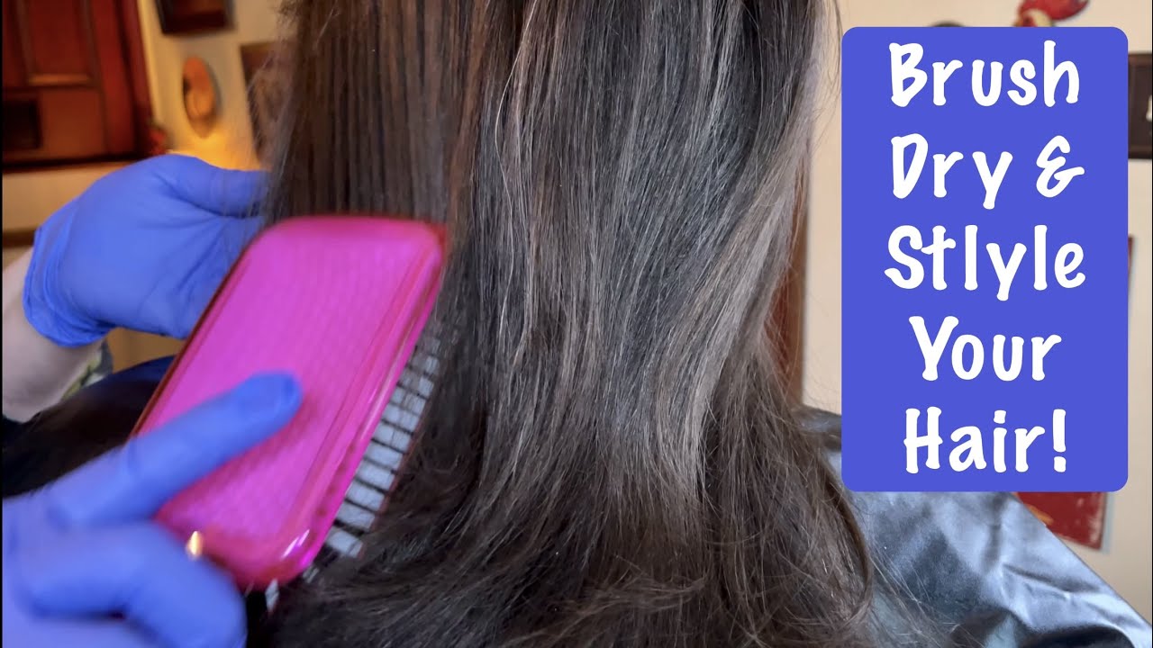 ASMR Hair Brushing, Drying & Styling! (No talking) Daughter Abigail as model! Looped 1X for length.