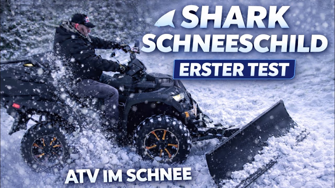 ATV TGB Blade 1000 im Schnee ❄️ | Erster Test: Shark Schneeschild