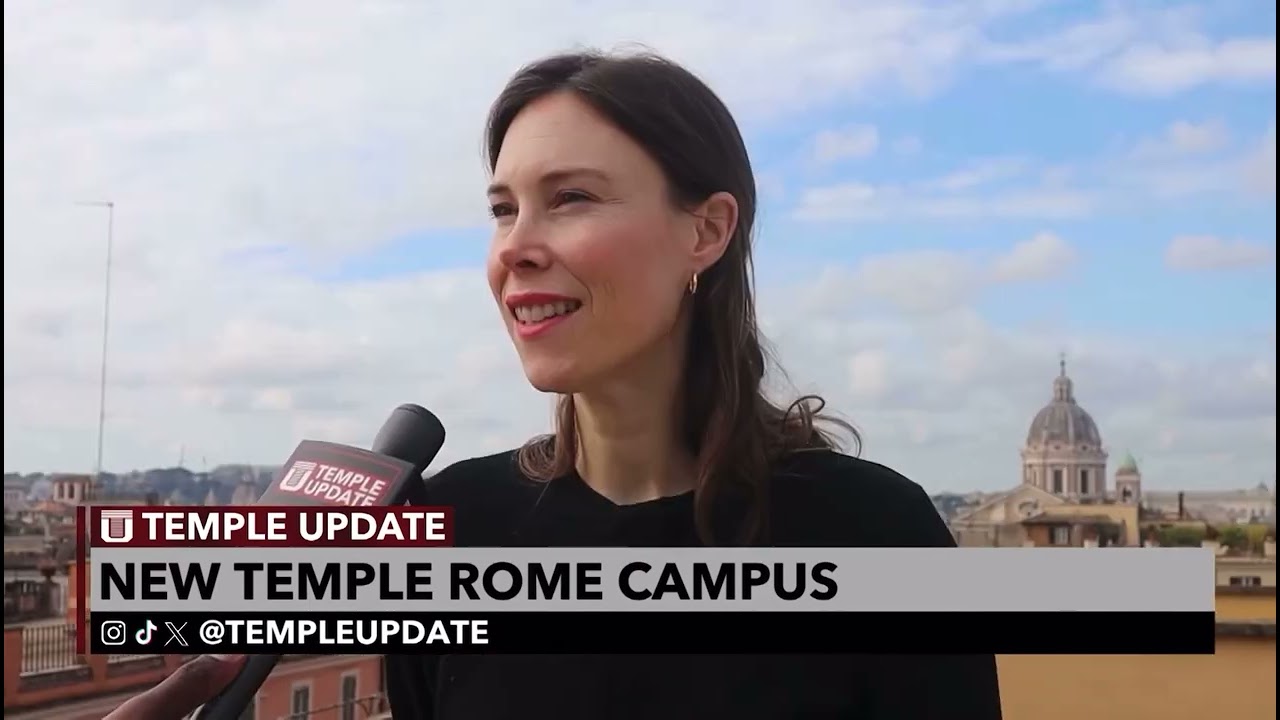 Temple University Rome's stunning new campus at the Spanish Steps takes center stage on TUTV news.