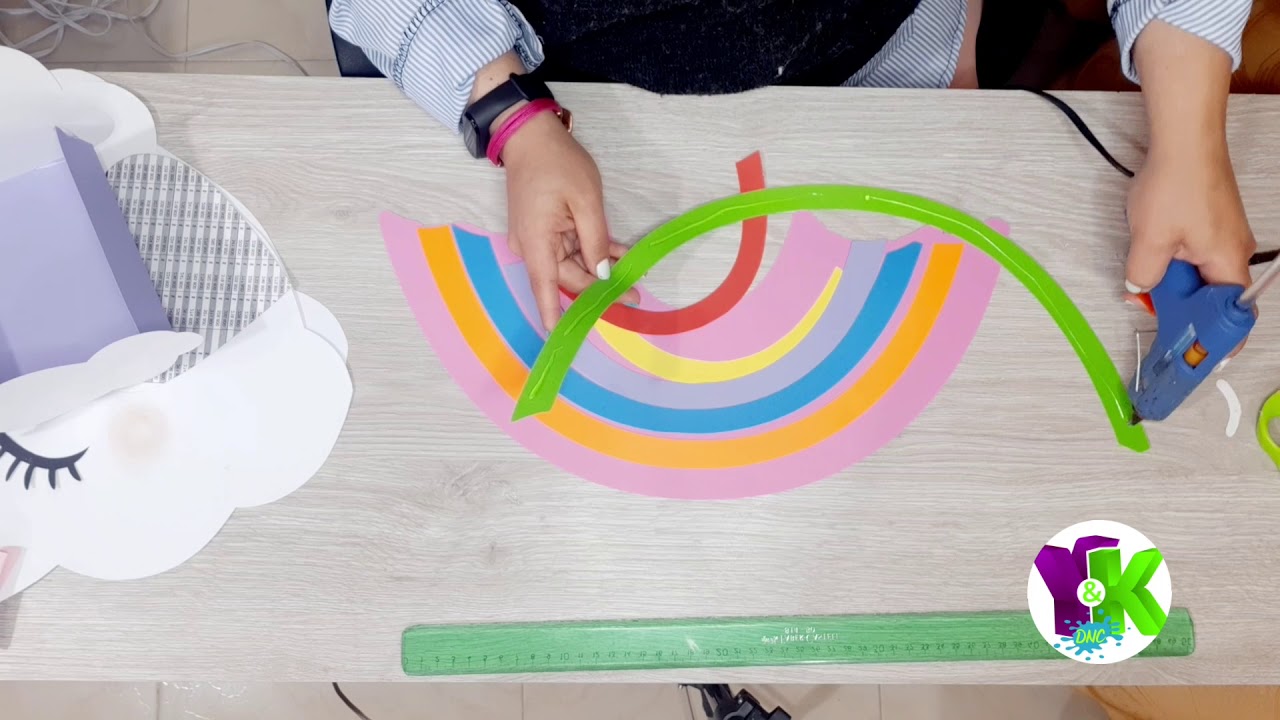 🌈☁️Como hacer una pequeña decoración de Lluvia de Amor☁️🌈