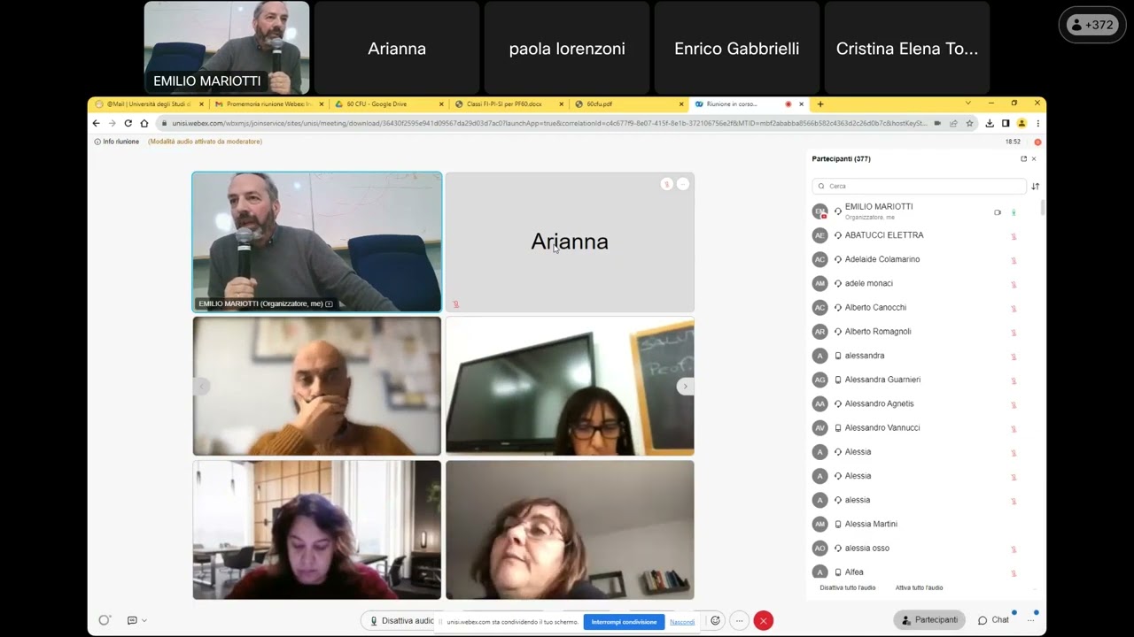 Incontro informativo su percorso da 60 cfu per abilitazione insegnanti